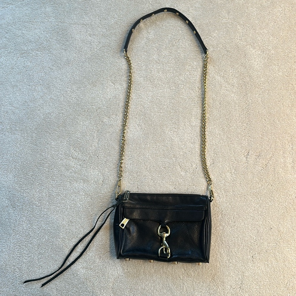 Rebecca Minkoff Black Leather Crossbody Bag